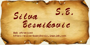 Silva Besniković vizit kartica